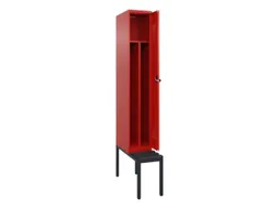 locker met bank,voor scheiding van kleding,HxBxD 2120x300x815mm,1vak