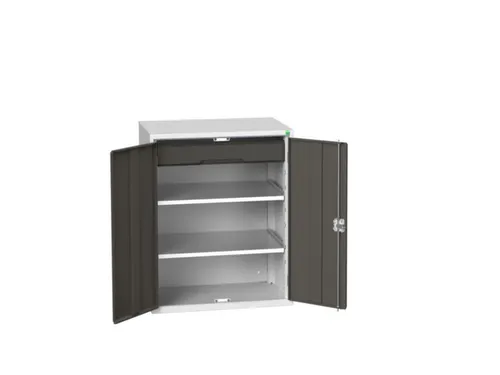 universele kast,HxBxD 1000x800x550mm,2xStalen bodem,1lade(n)
