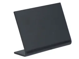 Krijtbord Securit A8 L-bord horizontaal zwart 5 stuks