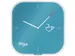 Wandklok Leitz Cosy blauw glas