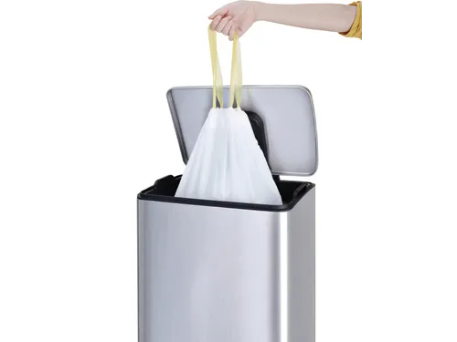 Afvalzak EKO MDPE type B met trekband 40x45cm 7-9 Liter wit