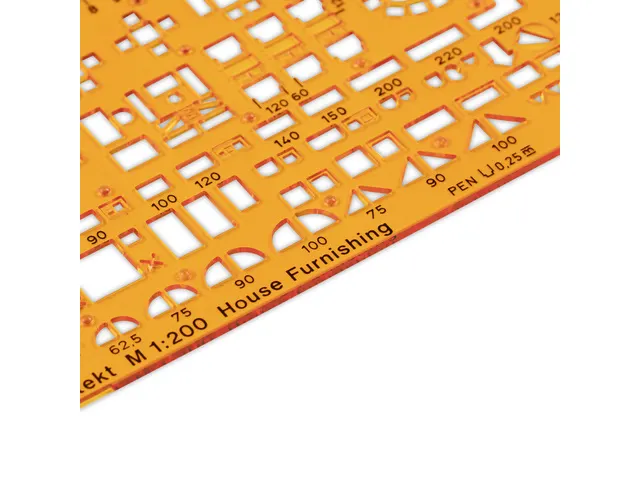 Sjabloon Standardgraph meubelsjabloon Architect 1:200