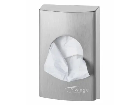 Hygiënezakjesdispenser RVS anti-fingerprint coating