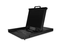 16 port KVM Rack Console met 1,8m Lange Kabels 17 inch Lcd