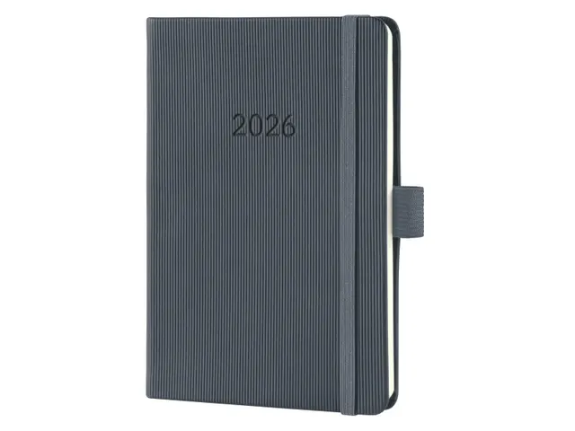 Weekagenda Conceptum A6 2026 (NL/FR/EN/DU) dark Grey Hardcover