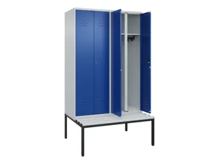 locker voor scheiding van kleding,HxBxD 2120x1200x815mm,4vak - 2
