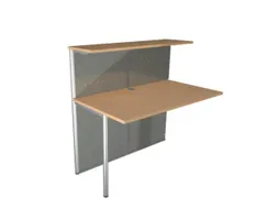 Balieprogramma Aanbouwelement Staal Hxbxd 1150X1160X700Mm Recht Beuken