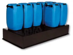 Opvangbak Hdpe Bxdxh 1870x870x210mm 3x220l Pe Plaat Volume 225l