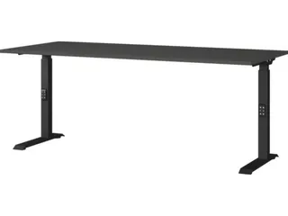 In hoogte verstelbaar bureau,HxBxD 680-910x1800x800mm,blad grafiet - 1