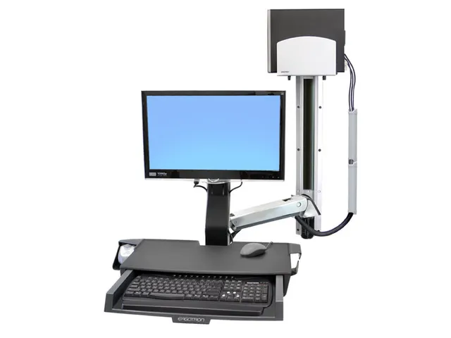 Ergotron StyleView Sit-Stand Combo System Monitorarm Muur