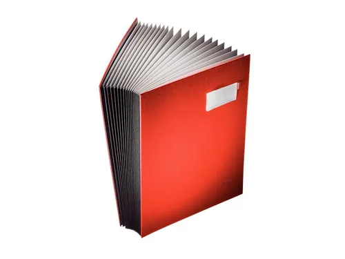 Vloeiboek Leitz 5700 rood 20 vakken