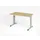 bureau,HxBxD 650-850x1200x670mm,blad eiken,C-voet zilverkleurig