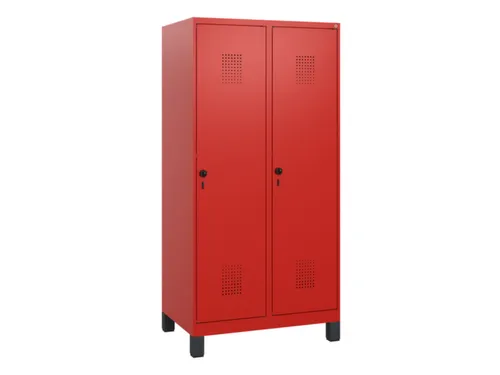 schoollocker,HxBxD 1630x800x500mm,2vak,vak B 400mm,draaigrendel,voeten