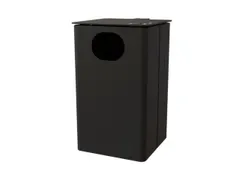 combi-asbak,HxBxD 537x325x388mm,afvalbak inhoud 35l,romp staal RAL7021