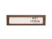 Premium Schuifbord Donker Houtlook Wit Niet Storen 150x40mm