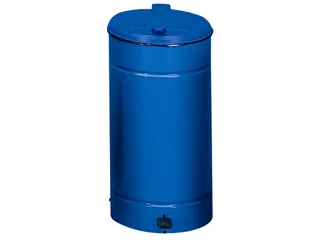 afvalverzamelaar,1x70l,HxØ 700x450mm,klemring,romp staal RAL5010 - 1