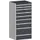 ladekast HxBxD 1600x800x650mm 9laden zware lasten RAL7035 RAL7016