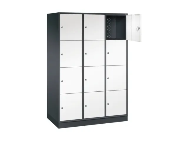 grootvolume-lockersysteem,HxBxD 1950x1220x600mm,3x4vakken,cil.-slot