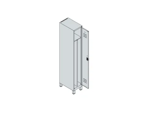 locker voor scheiding van kleding,HxBxD 1950x300x500mm,1vak