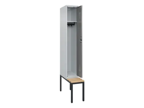 locker met bank,HxBxD 2120x300x815mm,1vak,vak B 300mm,cilinderslot
