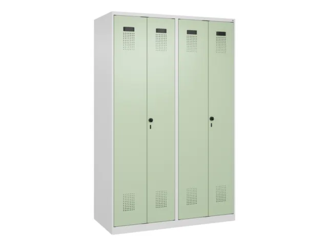 locker voor scheiding van kleding,HxBxD 1850x1200x500mm,4vak