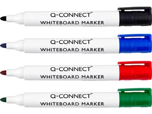 Whiteboardmarker, In Geassorteerde Kleuren, Doosje Van 4 Stuks