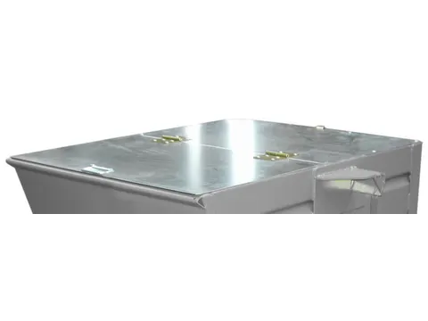 2-dlg. klapdeksel,staal,v. Gaasbox,BxD 800x1200mm,verzinkt