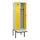 locker met bank,voor scheiding van kleding,HxBxD 2120x600x815mm,2vak