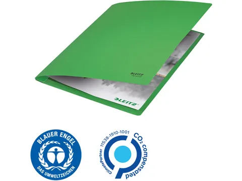 Recycle offertemap, uit karton, ft A4, groen