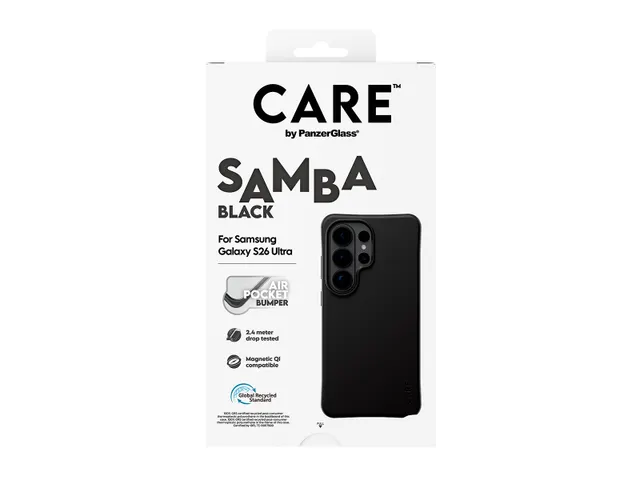 PanzerGlass CARE by Samba Case Black w. Qi Samsung Galaxy S26 Ul