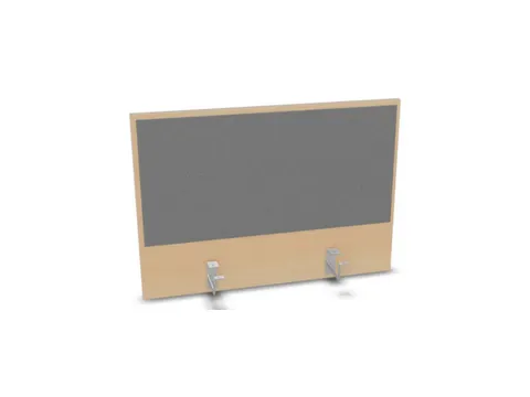 opzetpaneel v. bureau aanbouw achter B 800mm NE-esdoorn BN8078-grijs