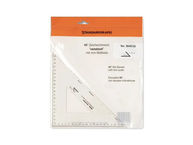 Tekendriehoek Standardgraph CONSTANT 45 graden 30 cm