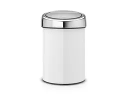 Wandafvalemmertje Touch Bin 3 Liter Wit