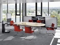 vitrinekast HxBxD 1155x400x445mm 2xhouten vloer 3 OH Bl-wit