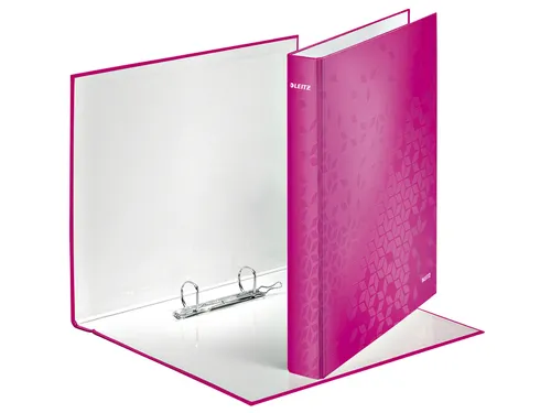 Ringband Leitz Wow 4241 2 rings D-mech 25mm A4 Roze