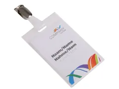 Europel Badge/pashouder gesloten Strip + Clip 60 x 90 mm/24 stuks