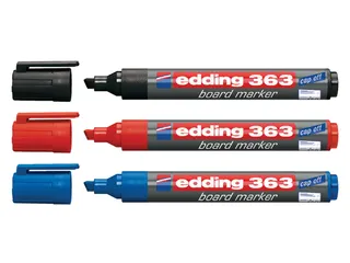 Viltstift edding 363 whiteboard beitel rood 1-5mm - 2