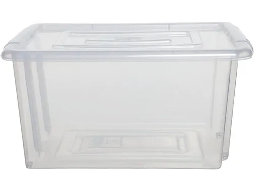 Stack & Store Mini opbergdoos 5 liter zonder deksel, transparant