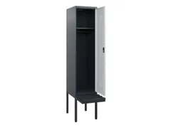 locker met bank,HxBxD 1950x400x815mm,1vak,vak B 400mm,cilinderslot