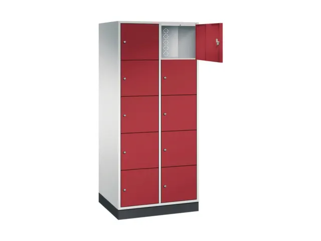 grootvolume-lockersysteem,RAL 7035/RAL 3003,HxBxD 1950x820x600mm