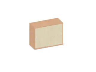 Schuifdeurkast 770x1000x430mm Romp Beuken Decor Front Esdoorn - 1