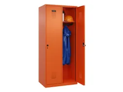 locker,HxBxD 1850x800x500mm,2vak,vak B 400mm,draaigrendel