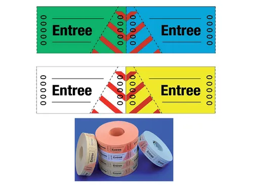 Entreebewijs Combicraft nummering 1-1000 blauw 1000 stuks