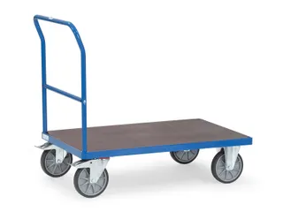 Duwbeugelwagens Met Watervast Platform 600kg 1000x600mm Ral5007 - 1