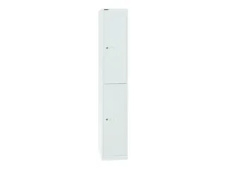 Dubbeldekse garderobekast,HxBxD 1802x305x305mm,1x2vak.,cil.-slot - 2