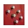 Magneten Sigel voor glasbord set 6stuks zilverkleurig C5 sterk 10x10x1