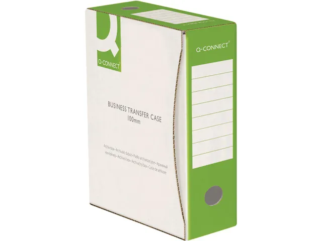 Archiefdoos A4 rug 10 cm uit karton van 400 g/m² Wit/Groen