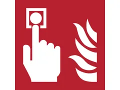 Pictogram bordje Djois Brandmelder 200x200mm rood