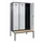 locker met bank,voor scheiding van kleding,HxBxD 2120x1200x815mm,3vak