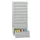 ladekast 1200x500x600mm 9laden cilinderslot RAL7035 front RAL7035